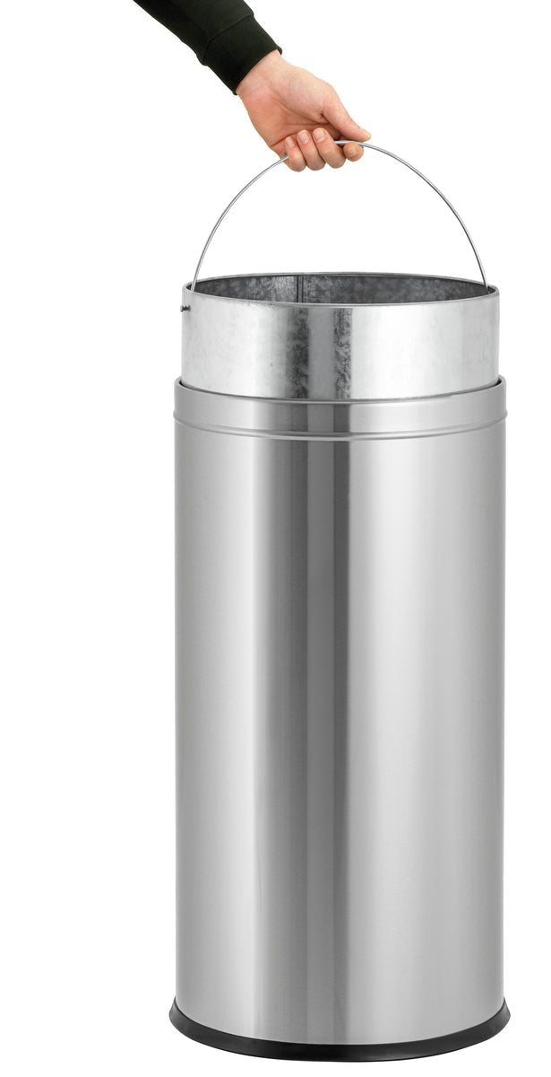 Bartscher Stainless steel Garbage Bin 52L with Swing lid - RVSVoordeel