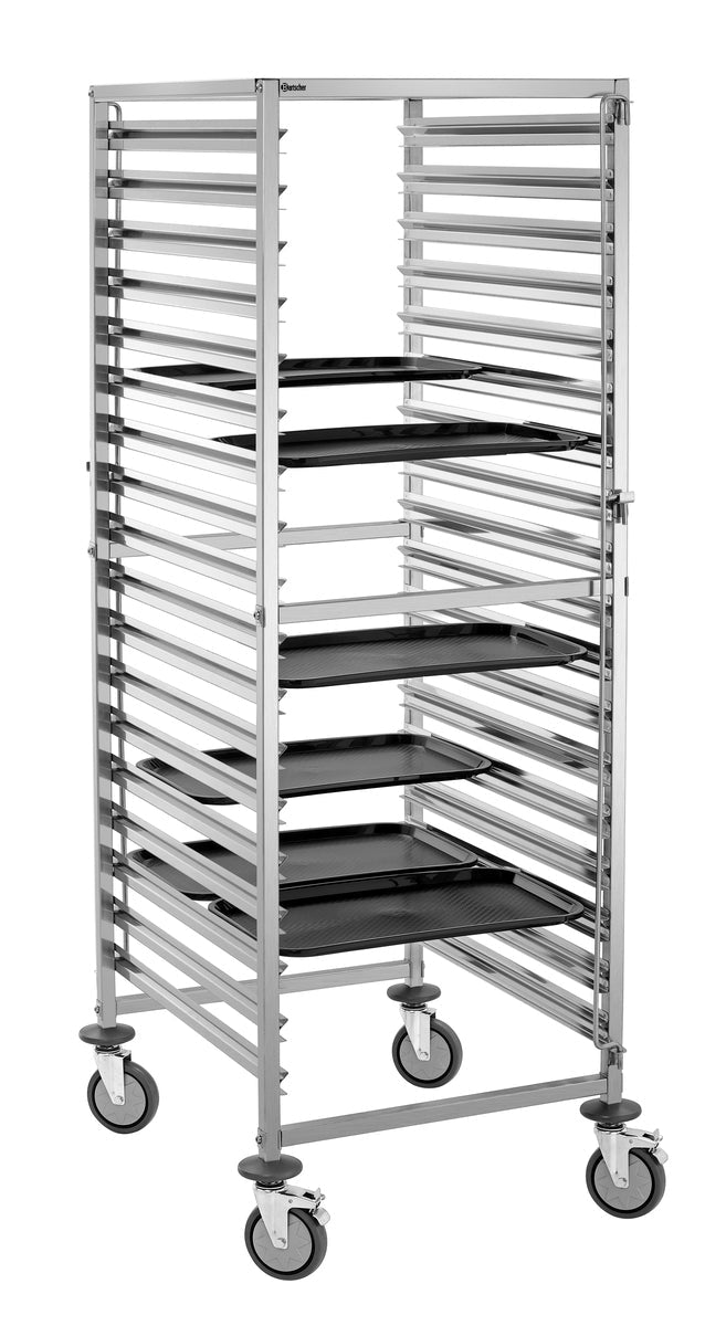 Bartscher Tray Trolley Gastronorm - Fits 18 x 2/1 GN - excl GN trays - RVSVoordeel