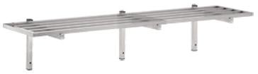 Combisteel Open Tube Wall Shelf 30cm Deep - Leg - Supported mount included - RVSVoordeel