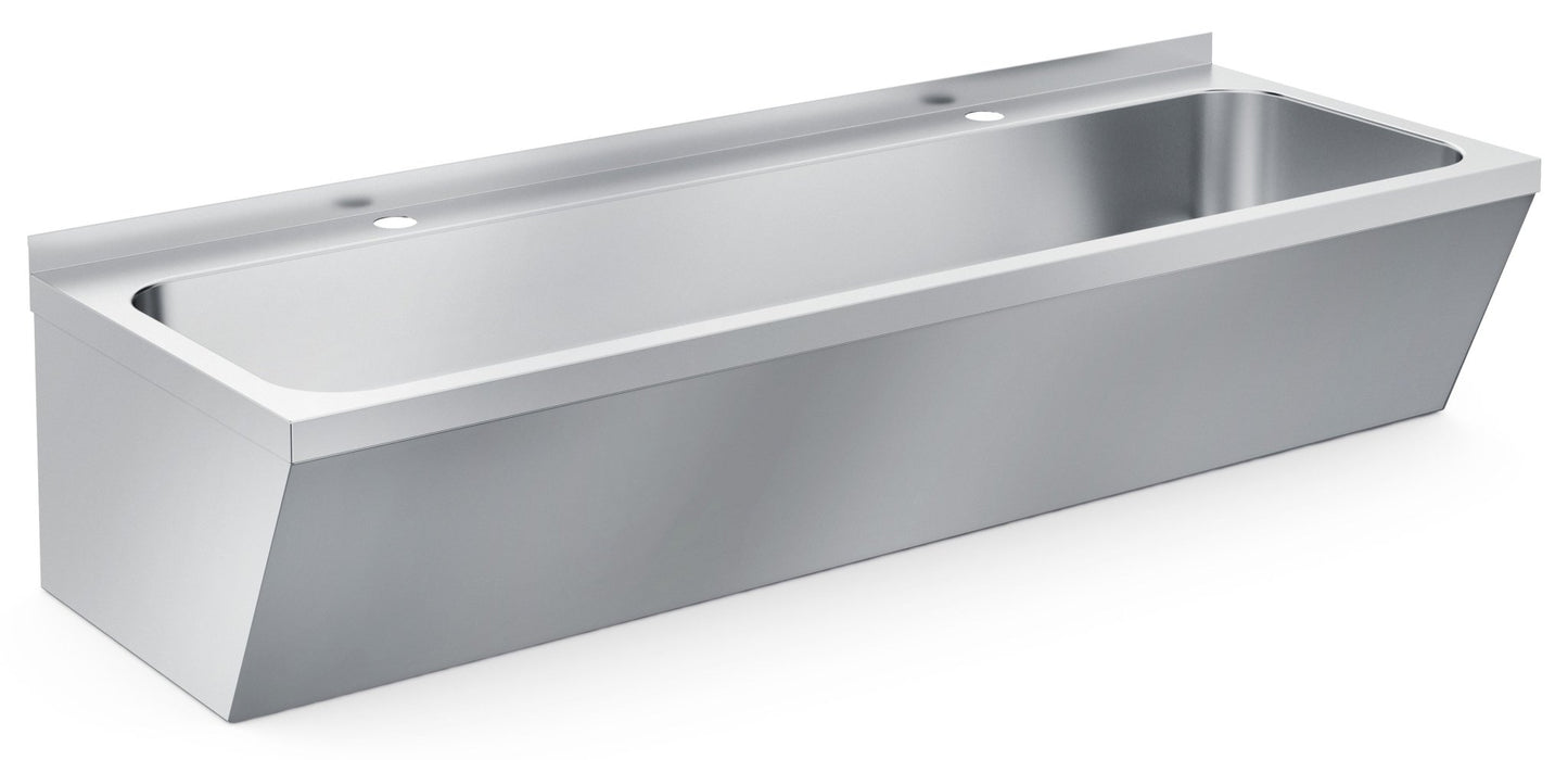 Combisteel Stainless Steel Sink - 120 cm Width - 2 pre - drilled tap hole - RVSVoordeel