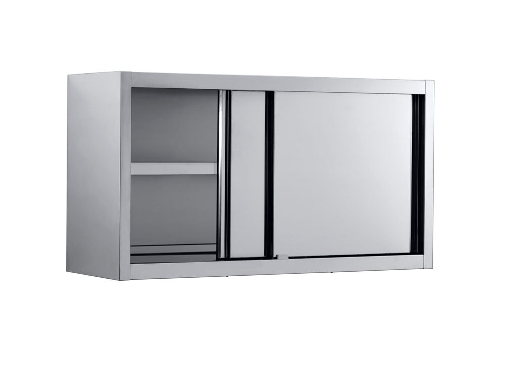 Combisteel Wall Cupboard 40cm Deep - Hanging - Sliding Doors - RVSVoordeel