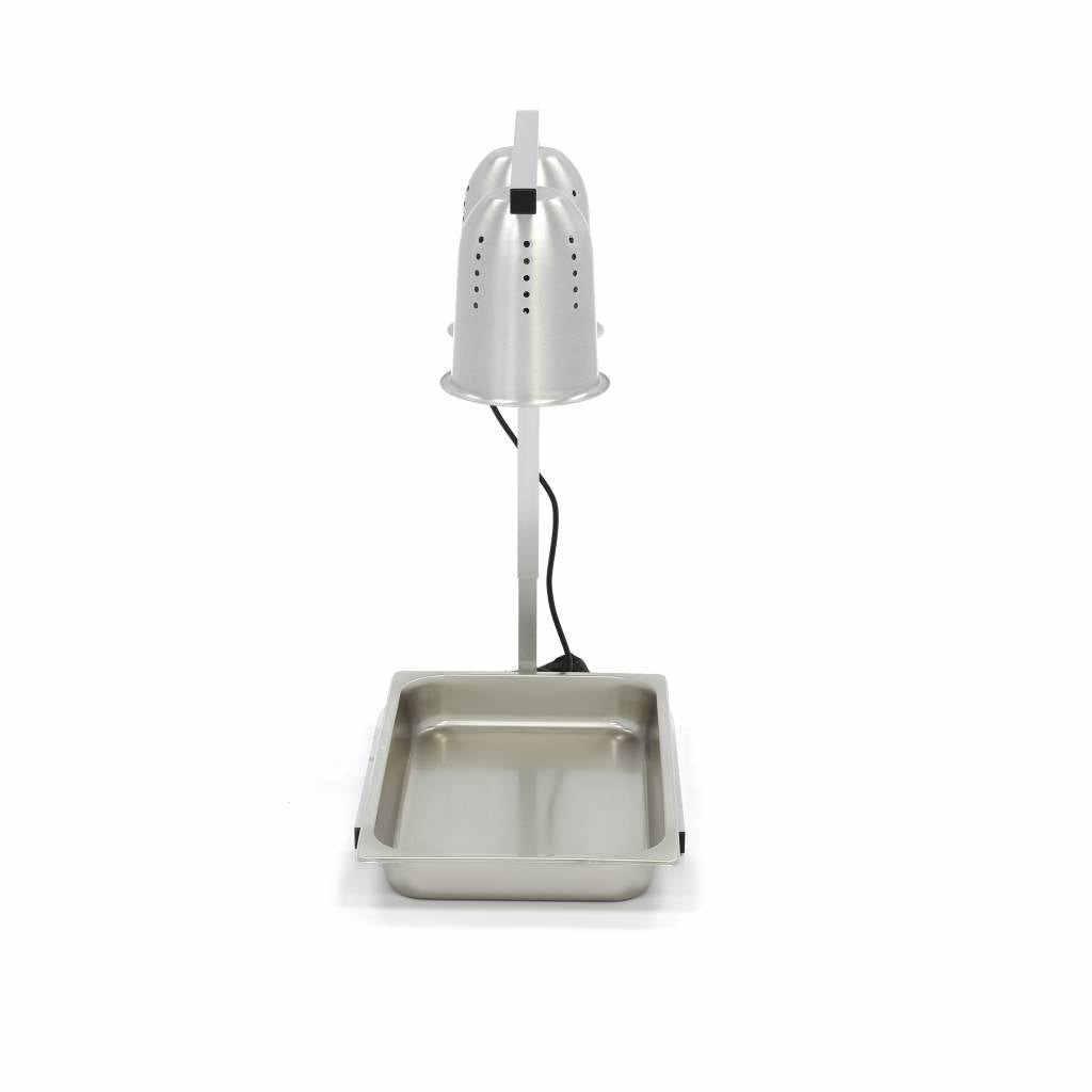 Heating Lamp with 2 Lamps - incl 2 Lamps and 1 x 1/1 GN container - RVSVoordeel