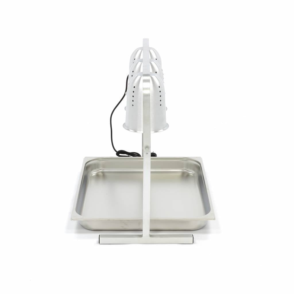 Heating Lamp with 3 Lamps - incl 3 Lamps and 1 x 2/1 GN container - RVSVoordeel