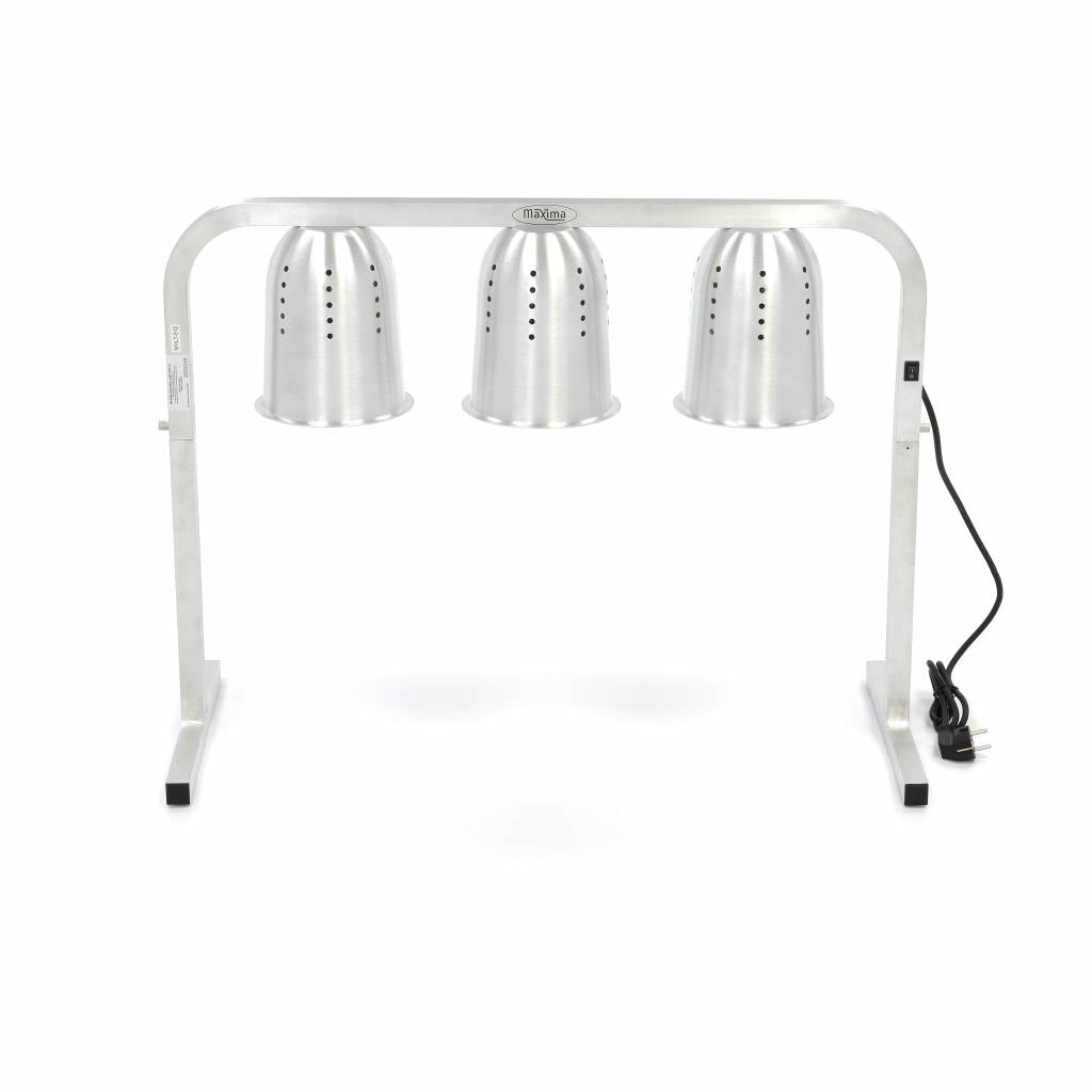 Heating Lamp with 3 Lamps - incl 3 Lamps and 1 x 2/1 GN container - RVSVoordeel