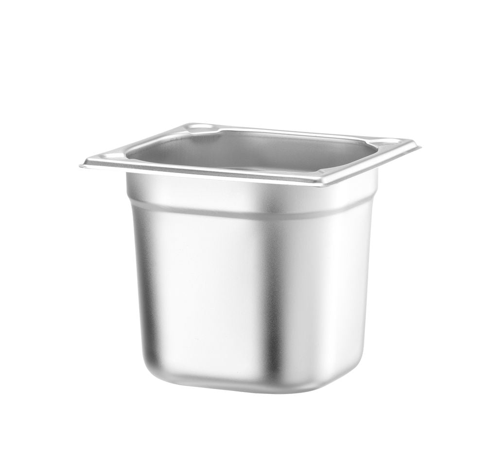 Hendi Gastronorm Container 1/6 GN - Kitchen Line - Stainless Steel - RVSVoordeel