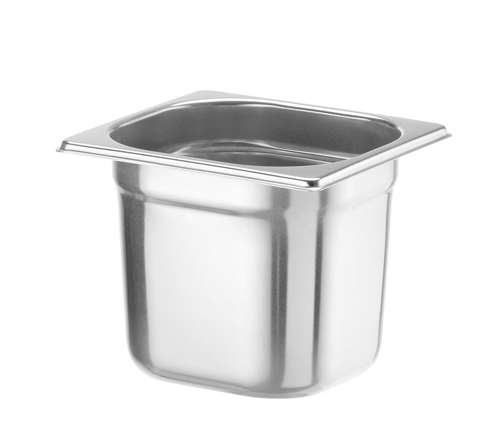 Hendi Gastronorm Container 1/6 GN - Profi Line - Stainless Steel - RVSVoordeel