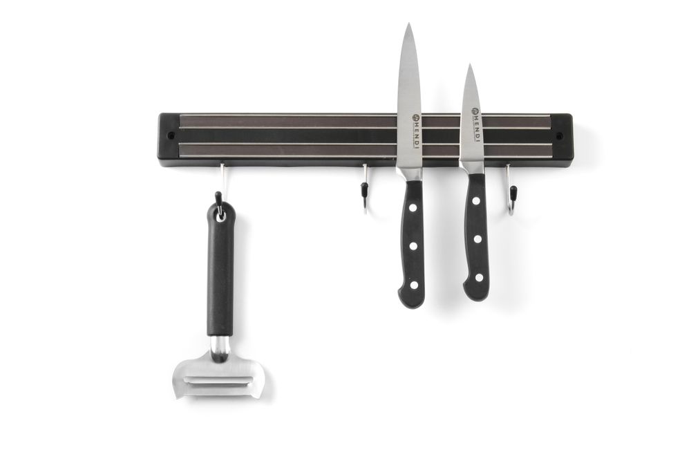 Hendi Magentic Strip - with Hooks - Knife holder - RVSVoordeel