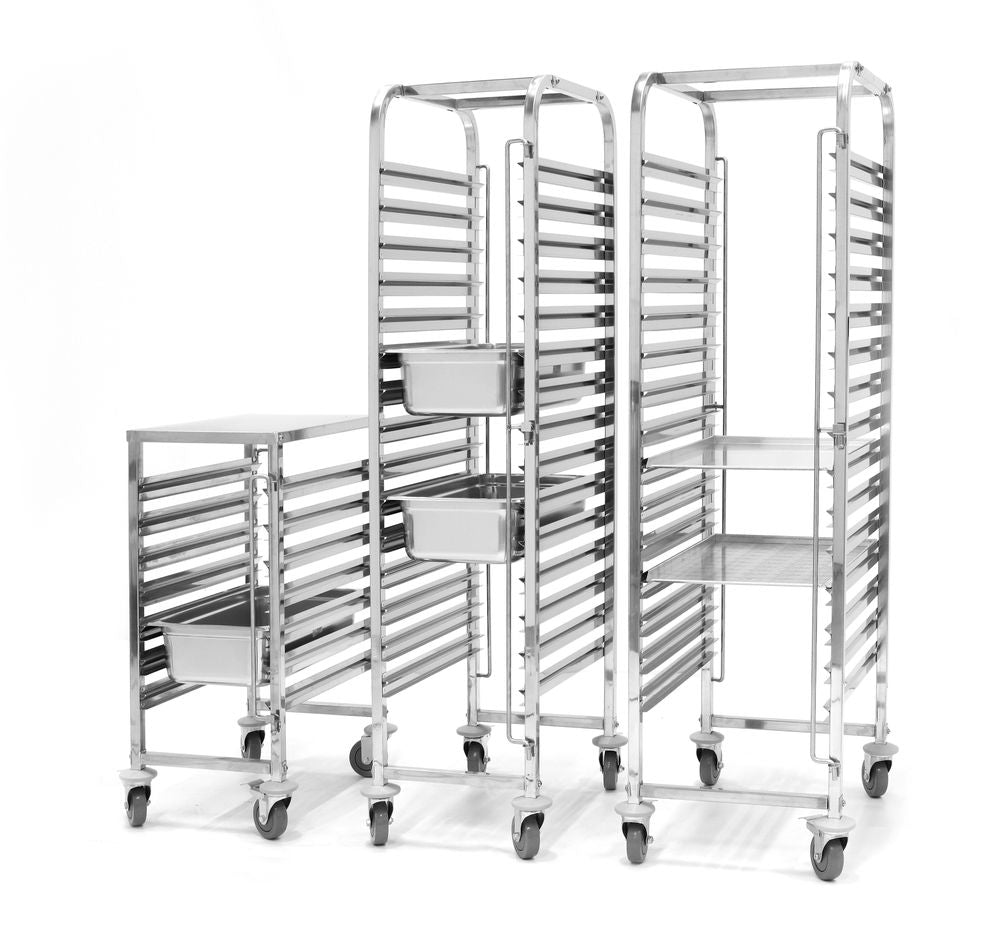 Hendi Tray Trolley - Bakerynorm - Fits 18 x Trays (60 x 40cm) - excl Trays - RVSVoordeel