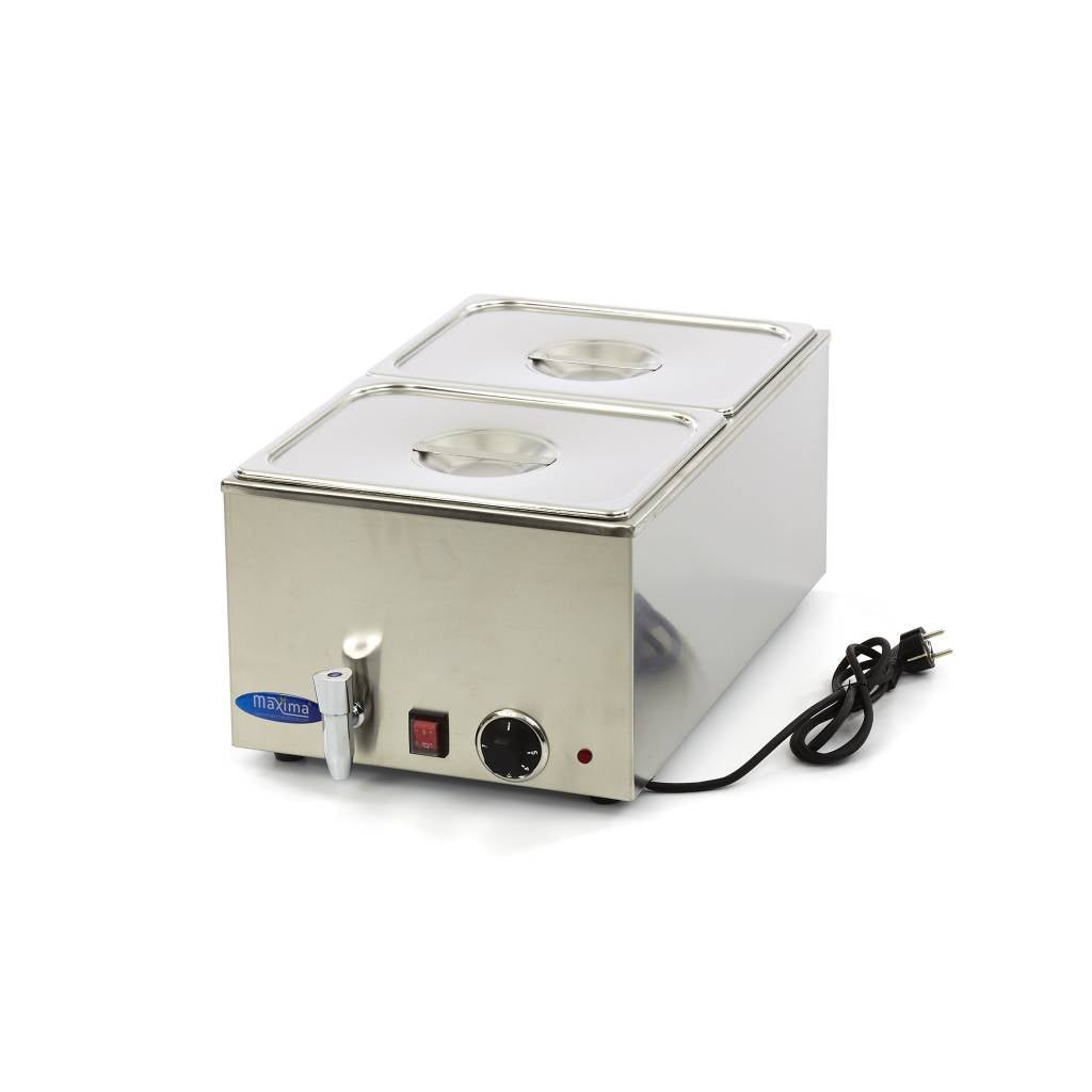 Maxima Bain Marie Electric with Tap - RVSVoordeel
