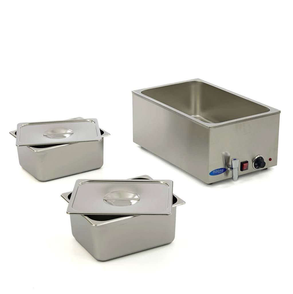 Maxima Bain Marie Electric with Tap - RVSVoordeel