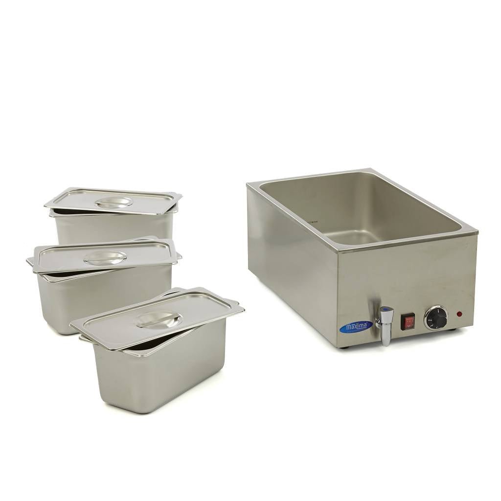 Maxima Bain Marie Electric with Tap - RVSVoordeel