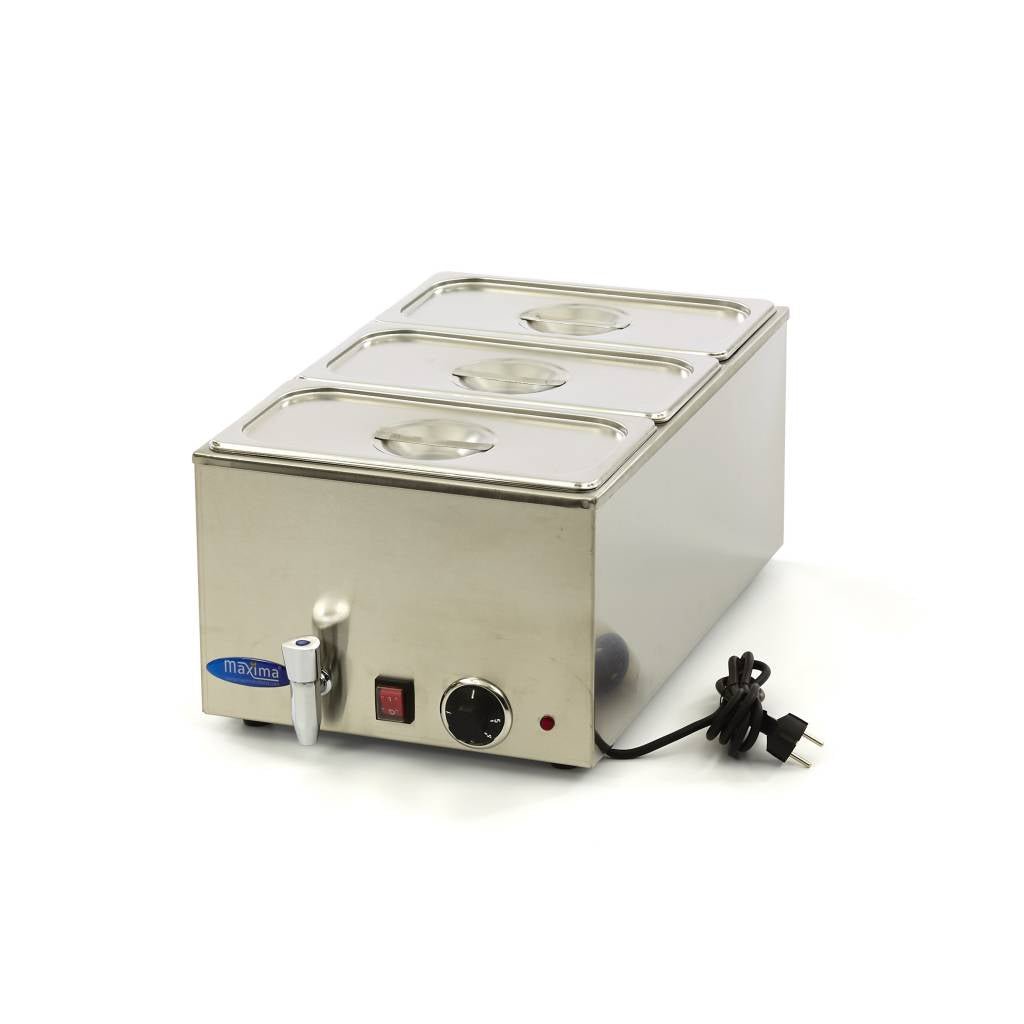 Maxima Bain Marie Electric with Tap - RVSVoordeel