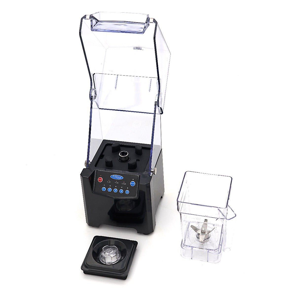 Maxima Blender 1,5 L capacity - 1500W Power - with 5 Programmes - RVSVoordeel