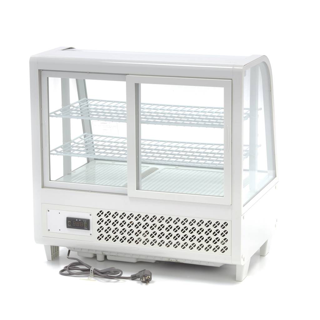 Maxima Display Fridge - 100L - 68cm - White - RVSVoordeel