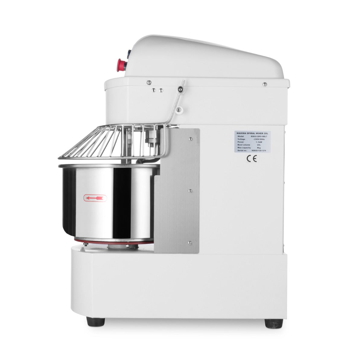 Maxima Dough Mixer 20L - Up to 13kg Dough - 2 Speeds - RVSVoordeel