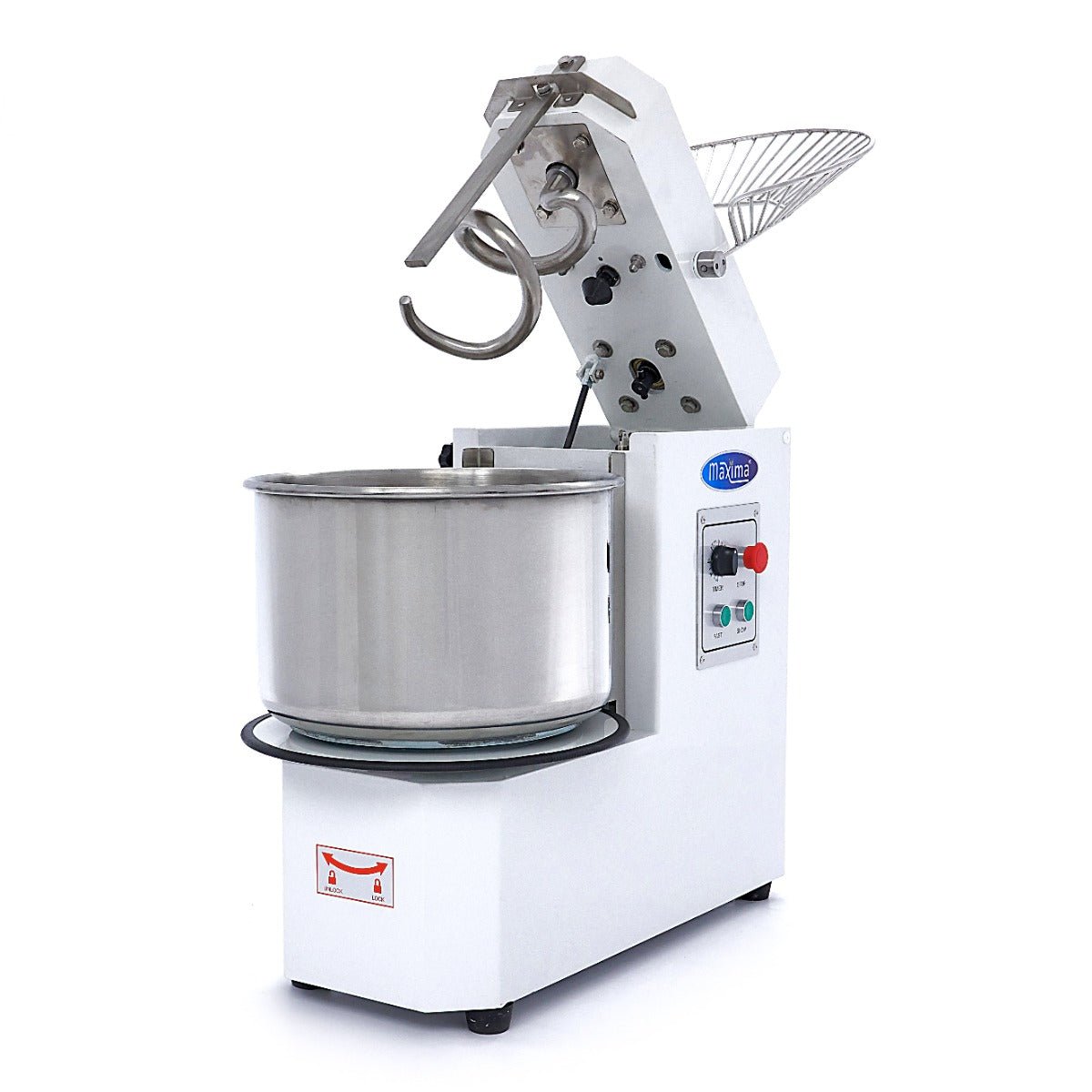 Maxima Dough Mixer 30L - Up to 18kg Dough - 2 Speeds - Removable Bowl - RVSVoordeel
