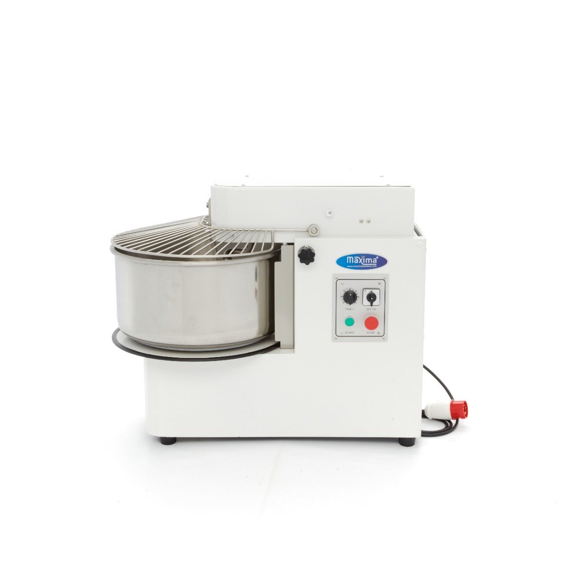 Maxima Dough Mixer 50L - Up to 30kg Dough - 2 Speeds - Removable Bowl - 400V - RVSVoordeel