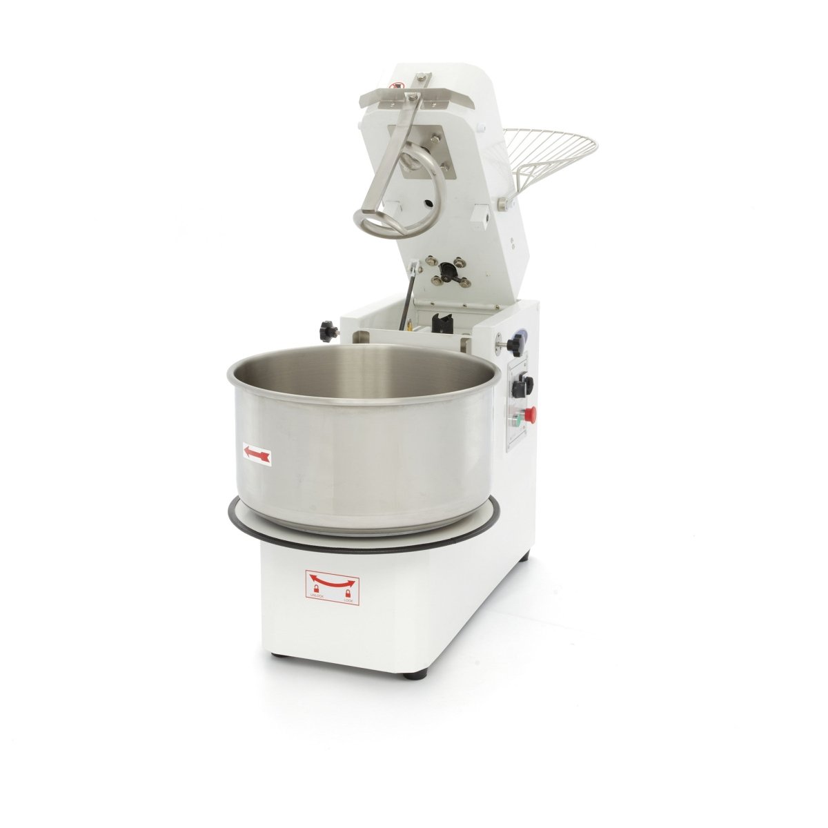 Maxima Dough Mixer 50L - Up to 30kg Dough - 2 Speeds - Removable Bowl - 400V - RVSVoordeel