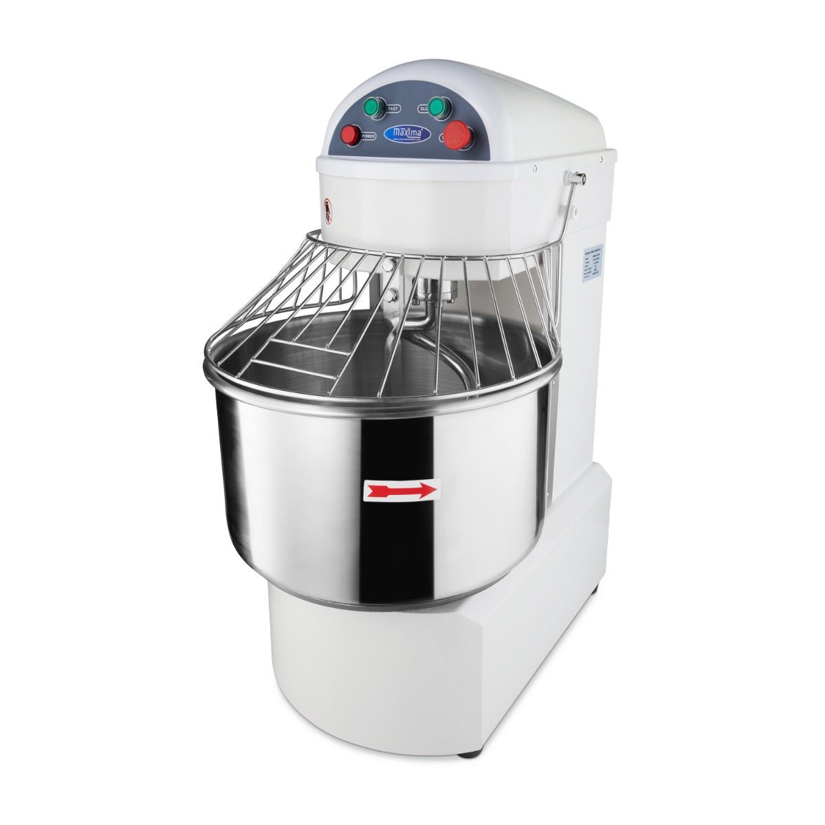 Maxima Dough Mixer 50L - Up to 32kg Dough - 2 Speeds - RVSVoordeel