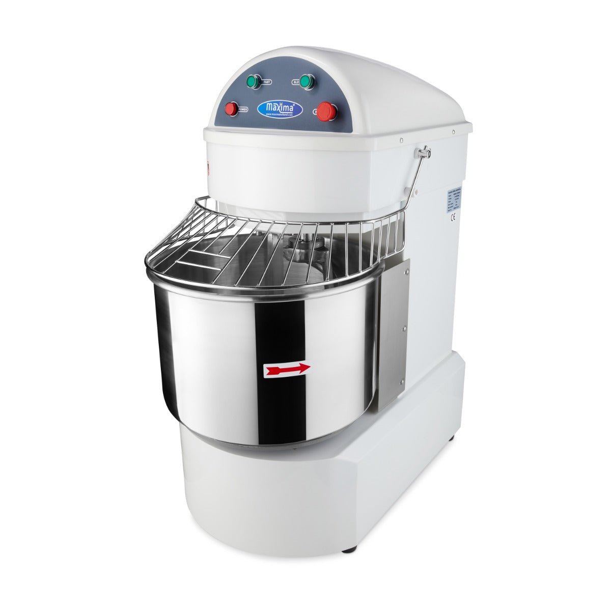 Maxima Dough Mixer 60L - Up to 38kg Dough - 2 Speeds - 400V - RVSVoordeel