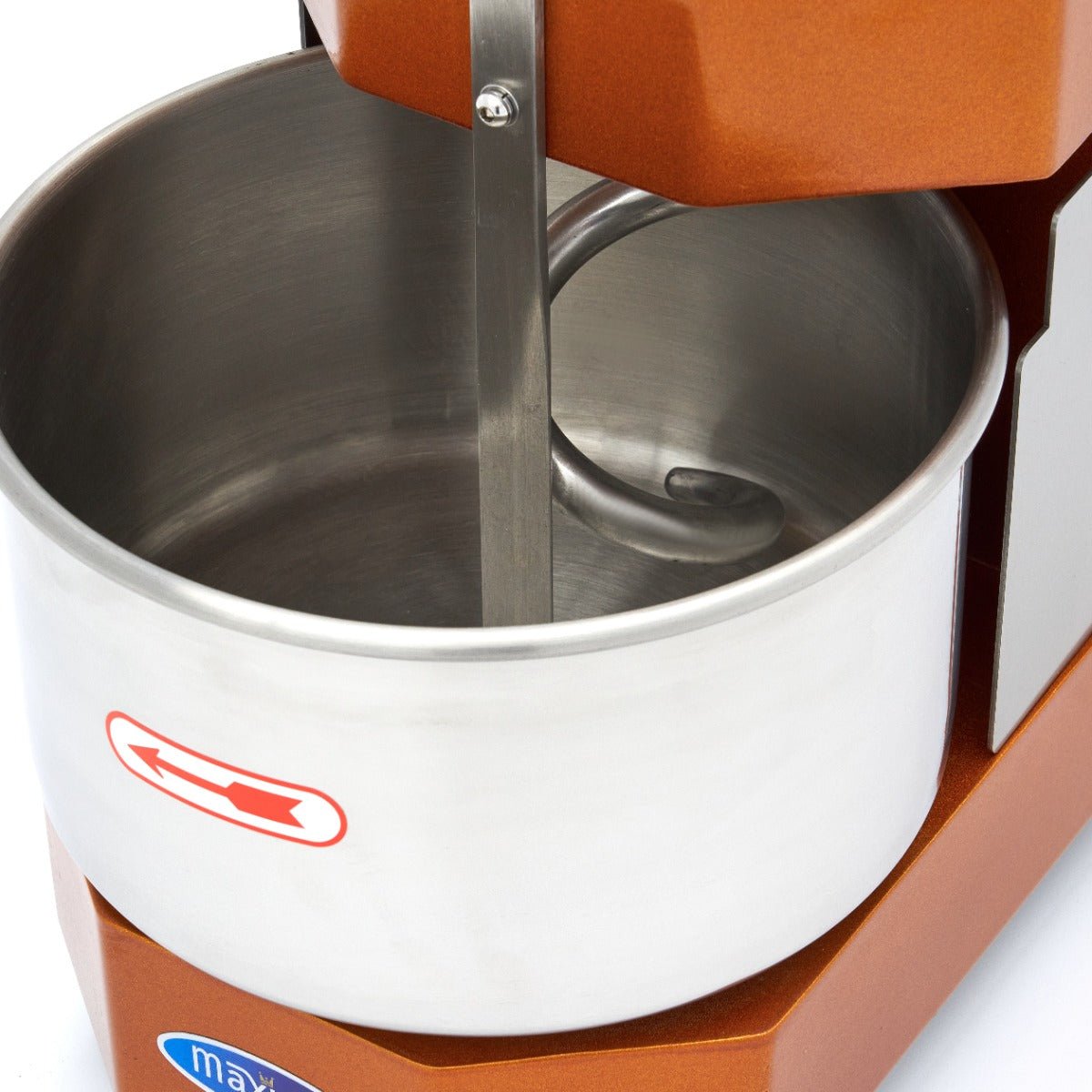 Maxima Dough Mixer 8L Gold - Up to 4,5kg Dough - with Timer - RVSVoordeel