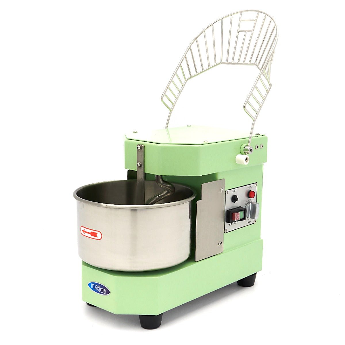 Maxima Dough Mixer 8L Green - Up to 4,5kg Dough - with Timer - RVSVoordeel