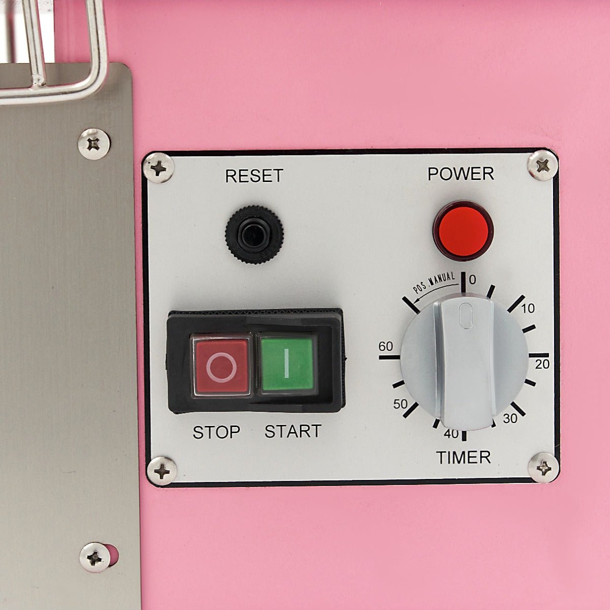 Maxima Dough Mixer 8L Pink - Up to 4,5kg Dough - with Timer - RVSVoordeel