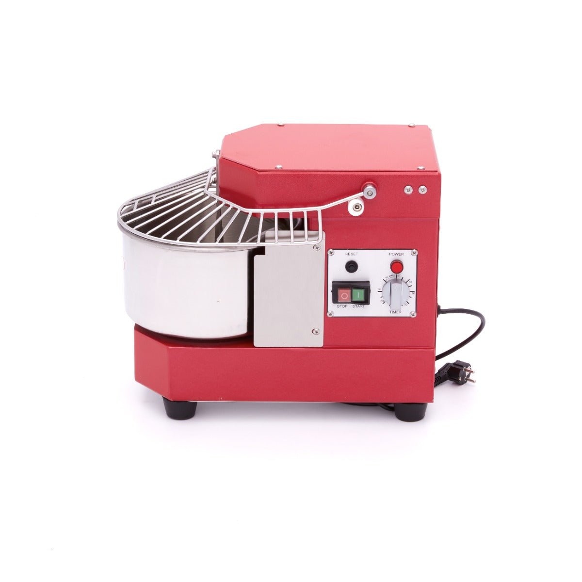 Maxima Dough Mixer 8L Raspberry Red - Up to 4,5kg Dough - with Timer - RVSVoordeel