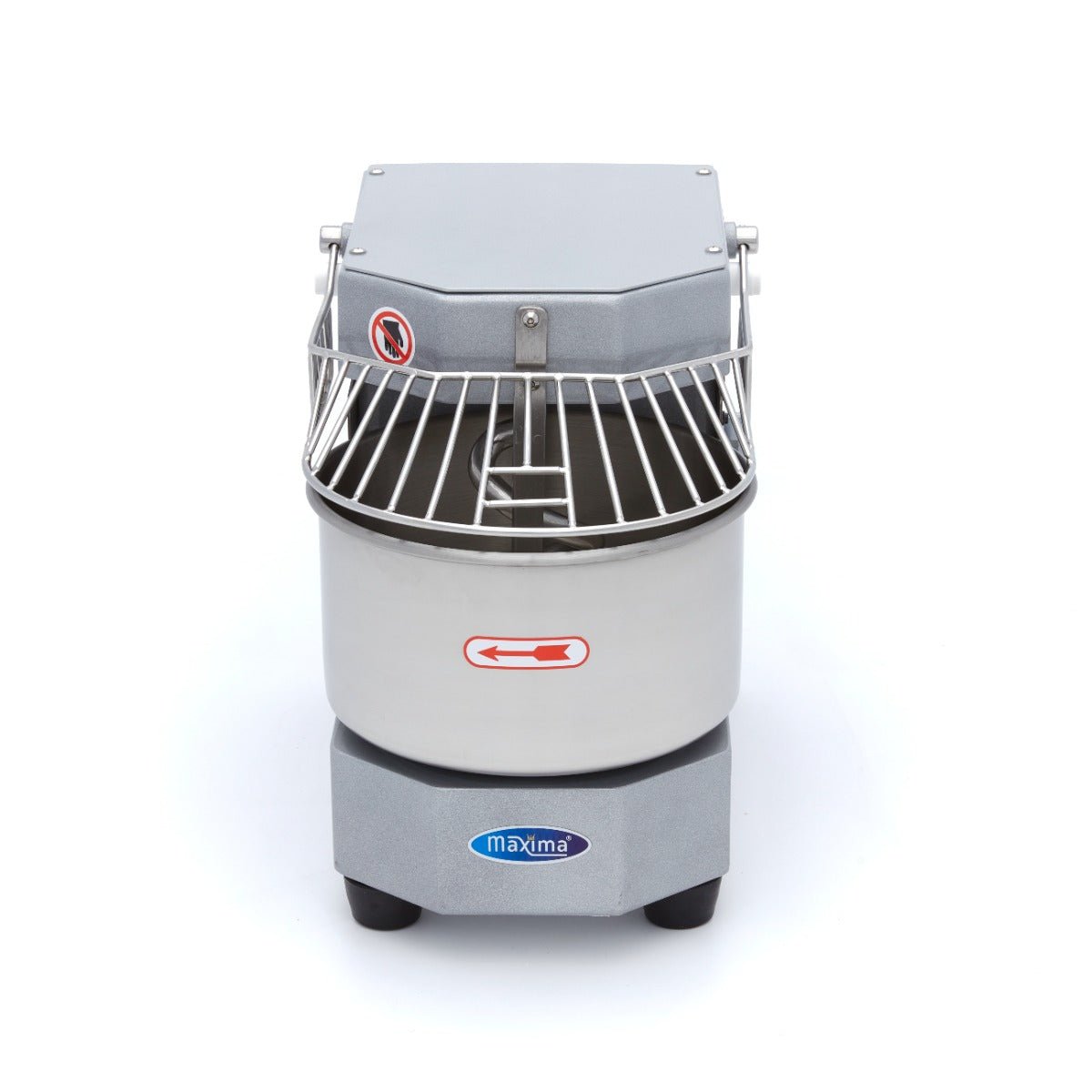 Maxima Dough Mixer 8L Silver - Up to 4,5kg Dough - with Timer - RVSVoordeel