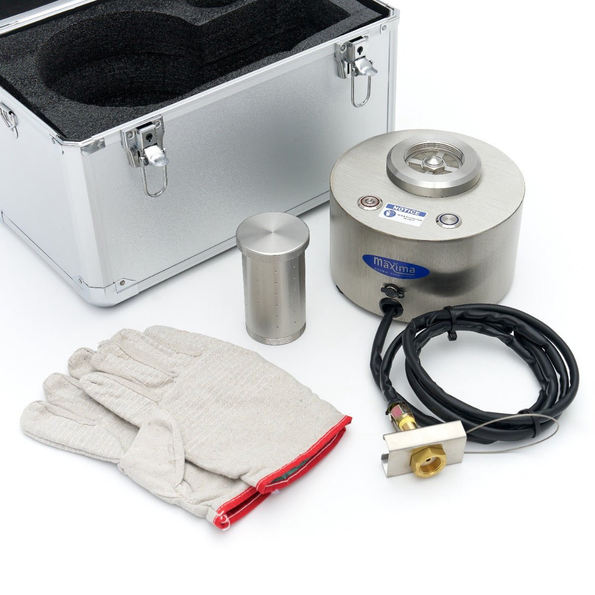 Maxima Dry Ice Machine - Cylinder 5,6 x 11,2 cm - Takes 120 Seconds - RVSVoordeel