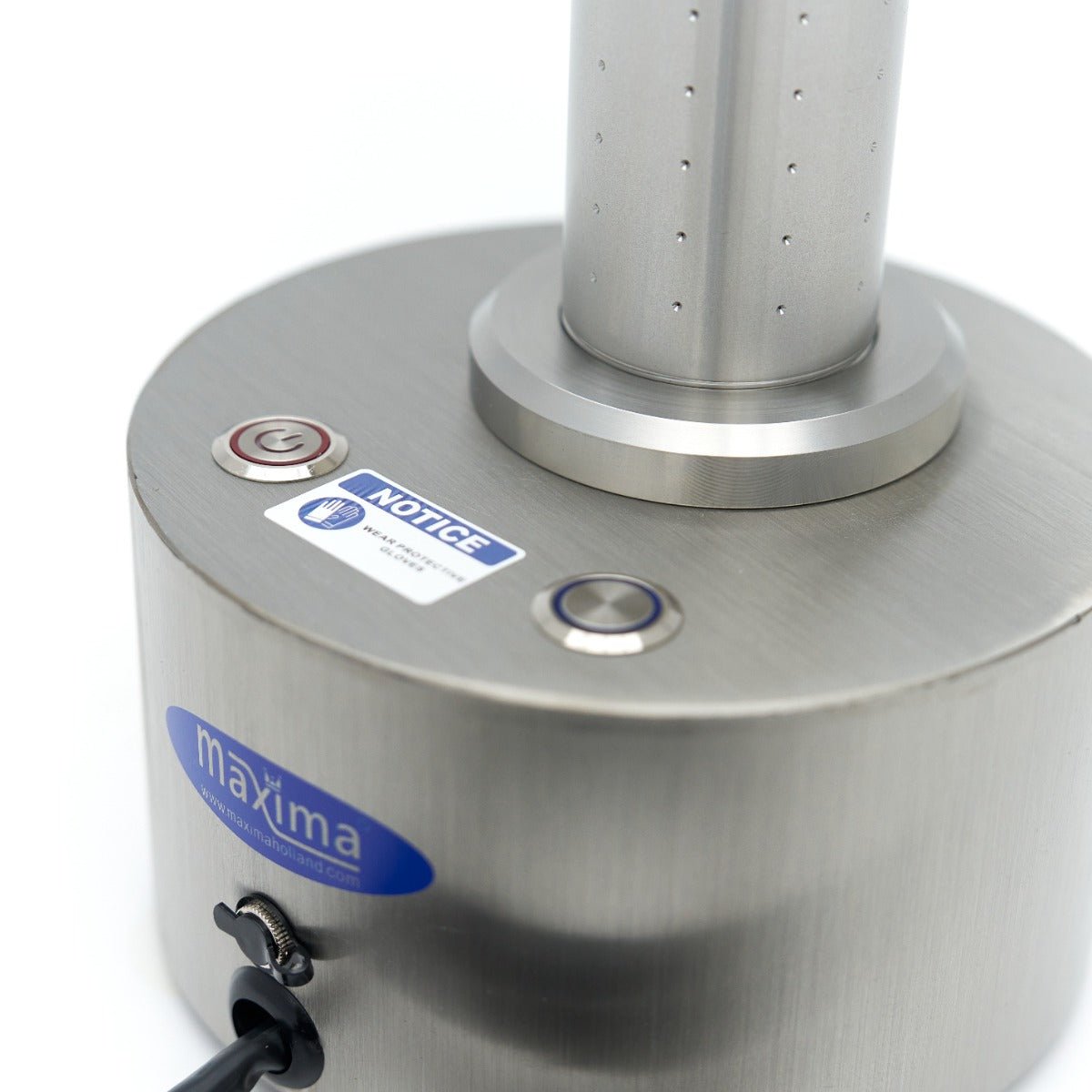 Maxima Dry Ice Machine - Cylinder 5,6 x 11,2 cm - Takes 120 Seconds - RVSVoordeel