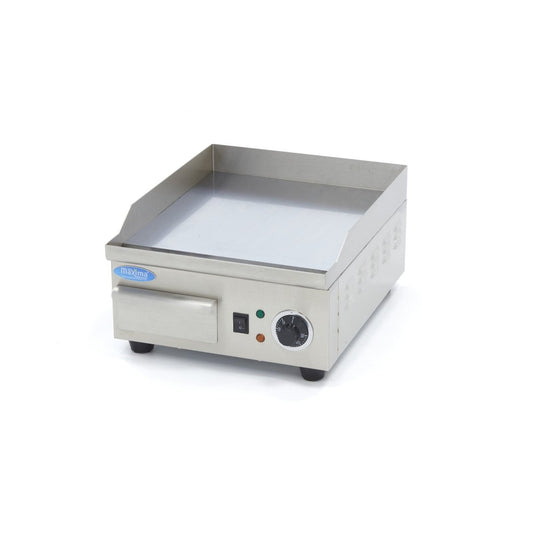 Maxima Griddle 36cm - Smooth Chrome surface - with Drip Tray - RVSVoordeel