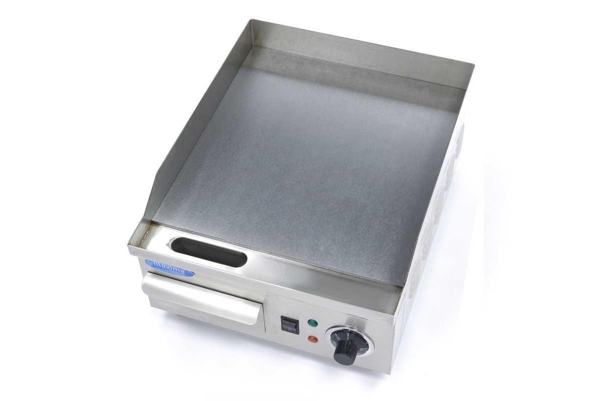 Maxima Griddle 36cm - Smooth surface - with Drip Tray - RVSVoordeel