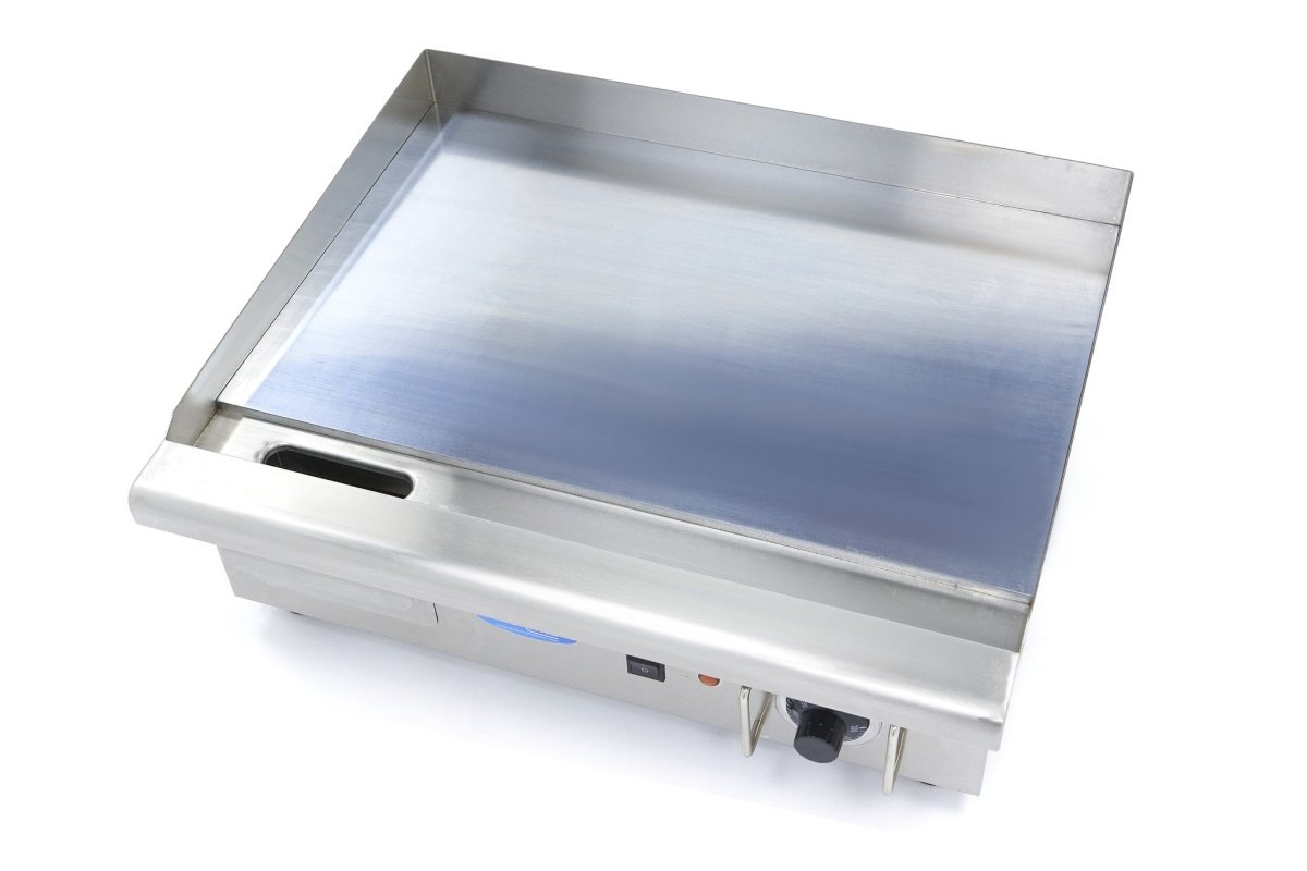 Maxima Griddle 55cm - Smooth Chrome surface - with Drip Tray - RVSVoordeel