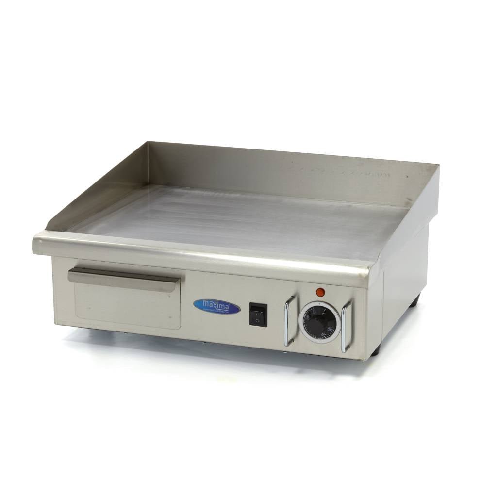Maxima Griddle 55cm - Smooth surface - with Drip Tray - RVSVoordeel