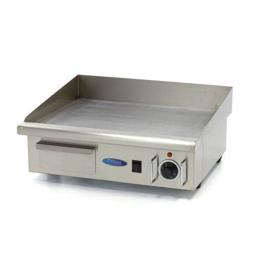 Maxima Griddle 55cm - Smooth surface - with Drip Tray - RVSVoordeel