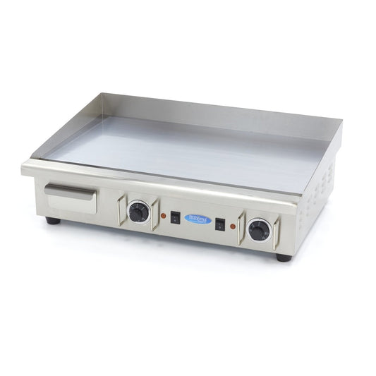 Maxima Griddle 73cm - Smooth Chrome surface - with Drip Tray - 400V - RVSVoordeel