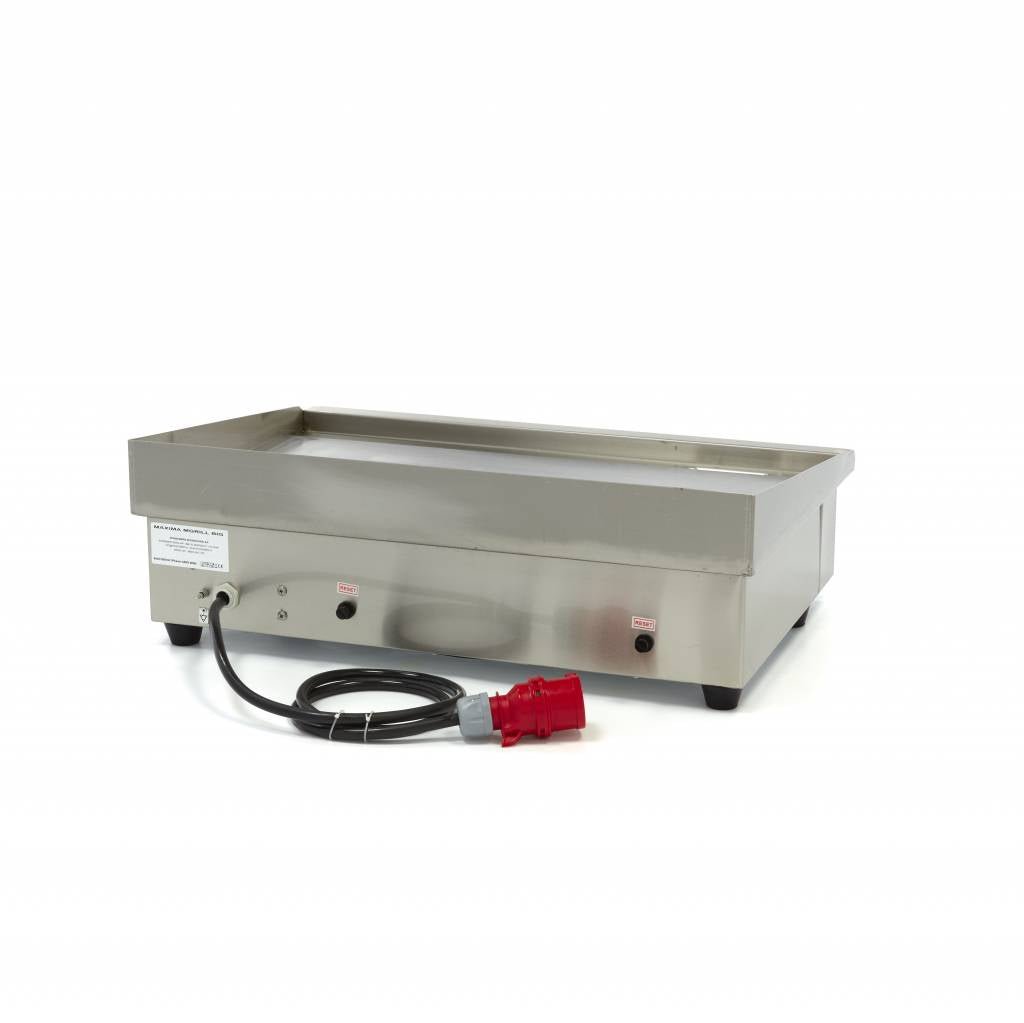 Maxima Griddle 73cm - Smooth surface - with Drip Tray - 400V - RVSVoordeel