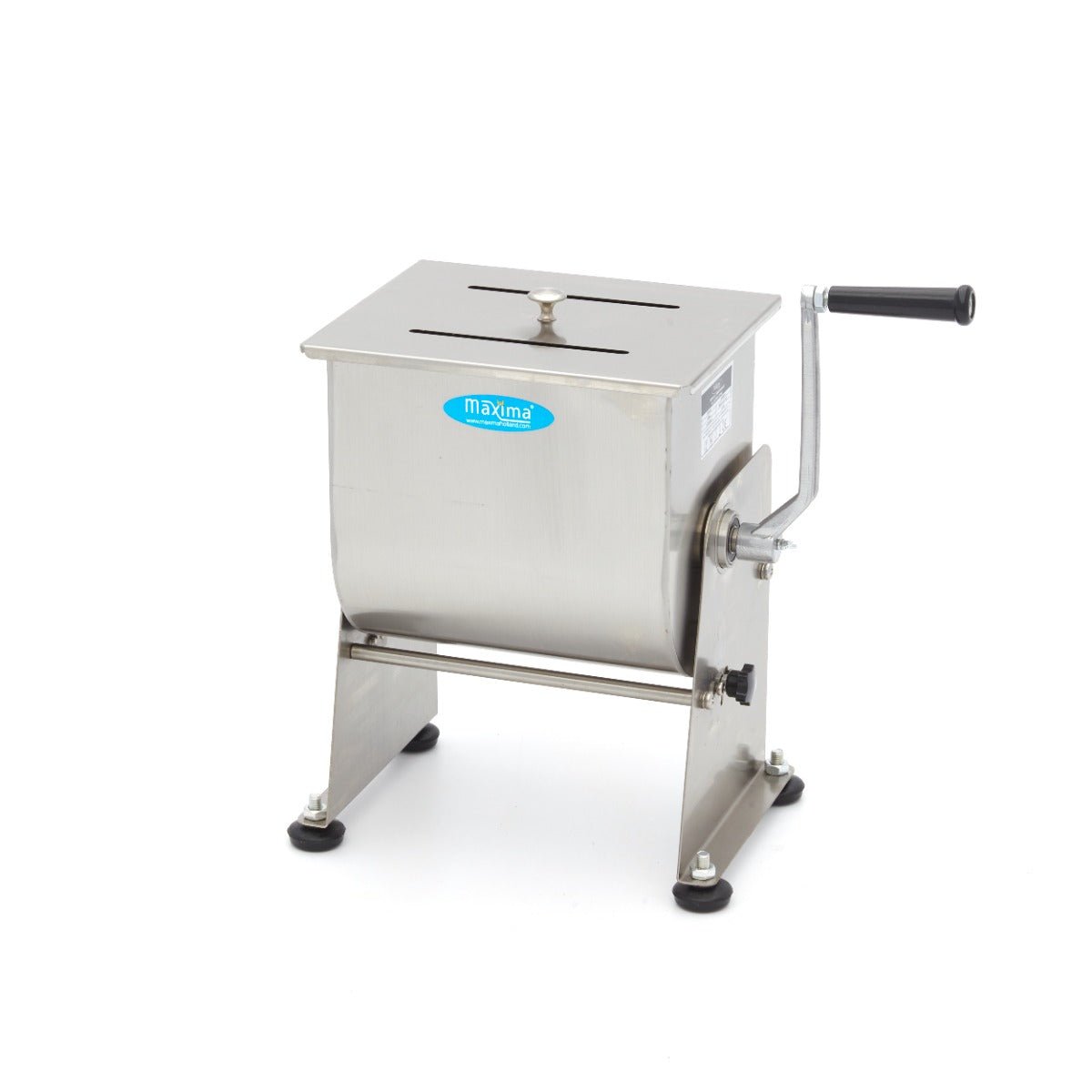Maxima Meat Mixer 10L - 7,5kg Meat - Tilting Bowl - Single Axle - RVSVoordeel