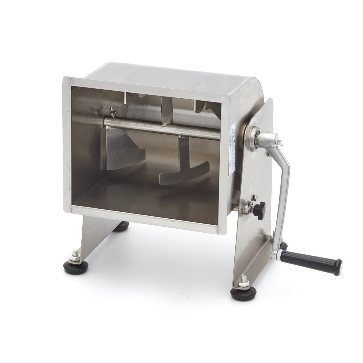 Maxima Meat Mixer 10L - 7,5kg Meat - Tilting Bowl - Single Axle - RVSVoordeel