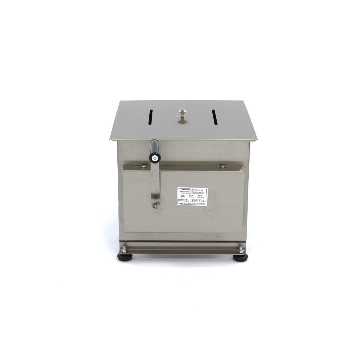Maxima Meat Mixer 30L - 25kg Meat - Double Axle - RVSVoordeel