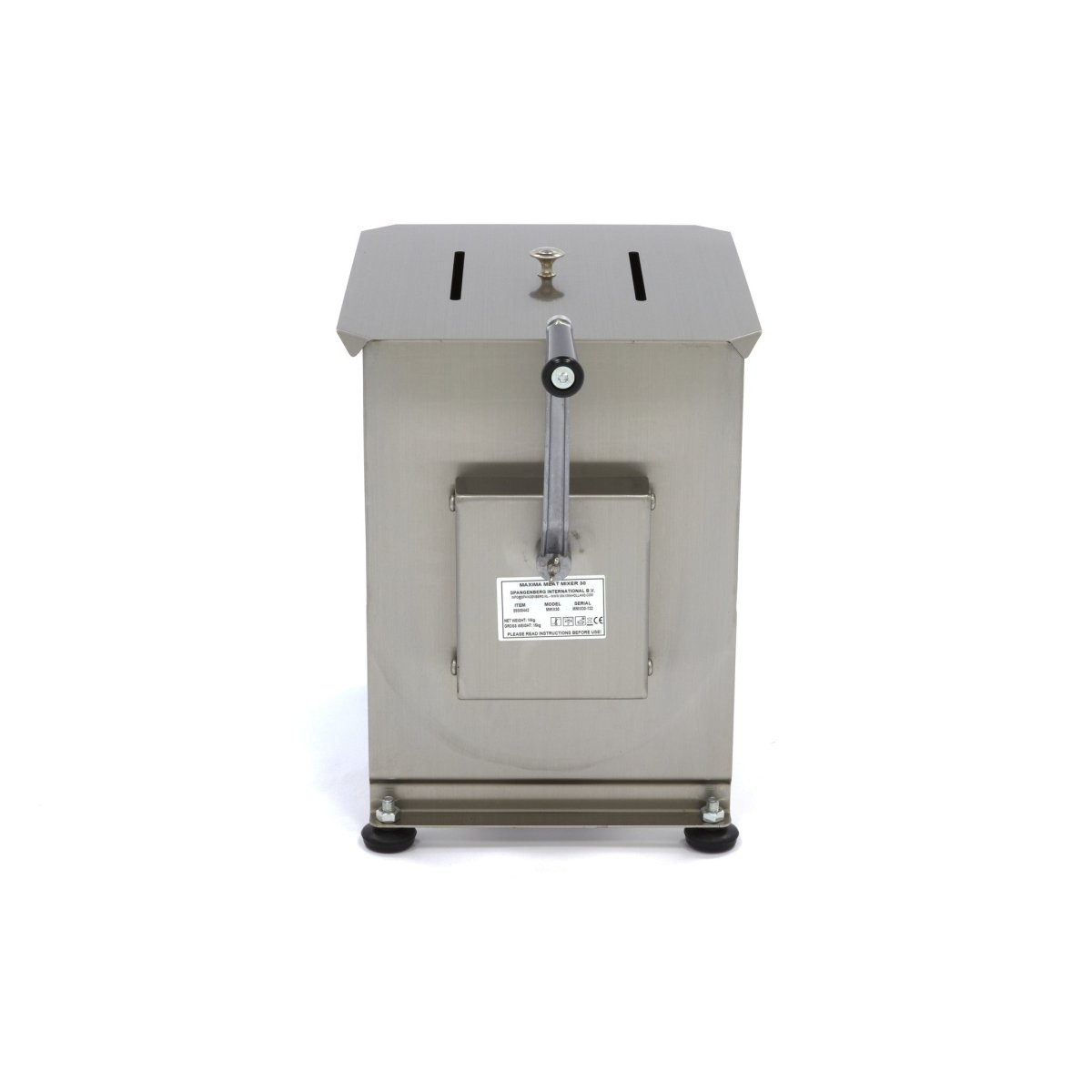 Maxima Meat Mixer 30L - 25kg Meat - Single Axle - RVSVoordeel