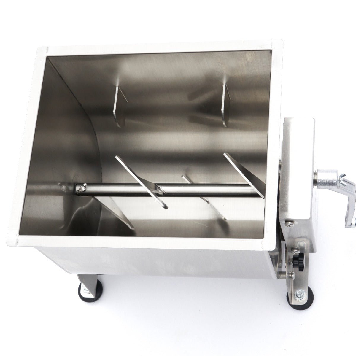 Maxima Meat Mixer 30L - 25kg Meat - Tilting Bowl - Single Axle - RVSVoordeel