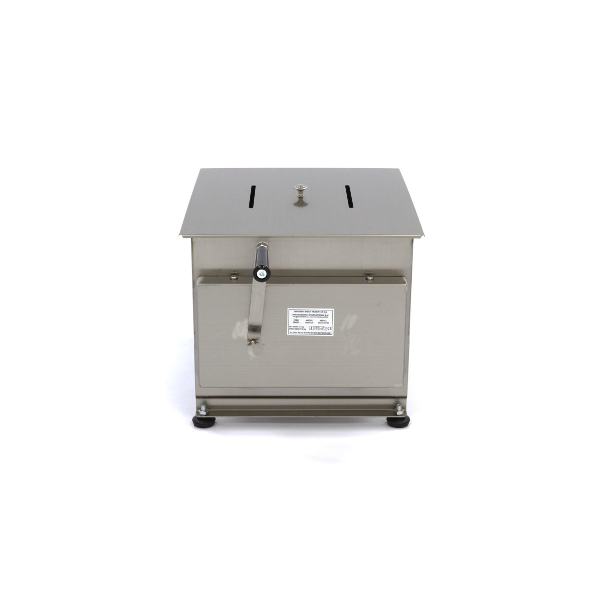Maxima Meat Mixer 40L - 35kg Meat - Double Axle - RVSVoordeel