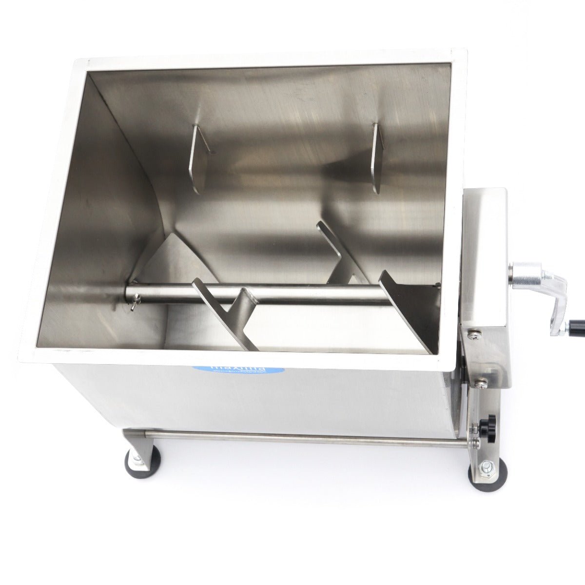 Maxima Meat Mixer 40L - 35kg Meat - Tilting Bowl - Single Axle - RVSVoordeel