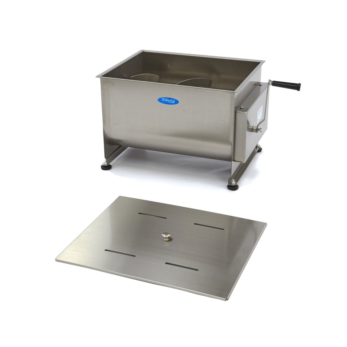 Maxima Meat Mixer 50L - 43kg Meat - Double Axle - RVSVoordeel