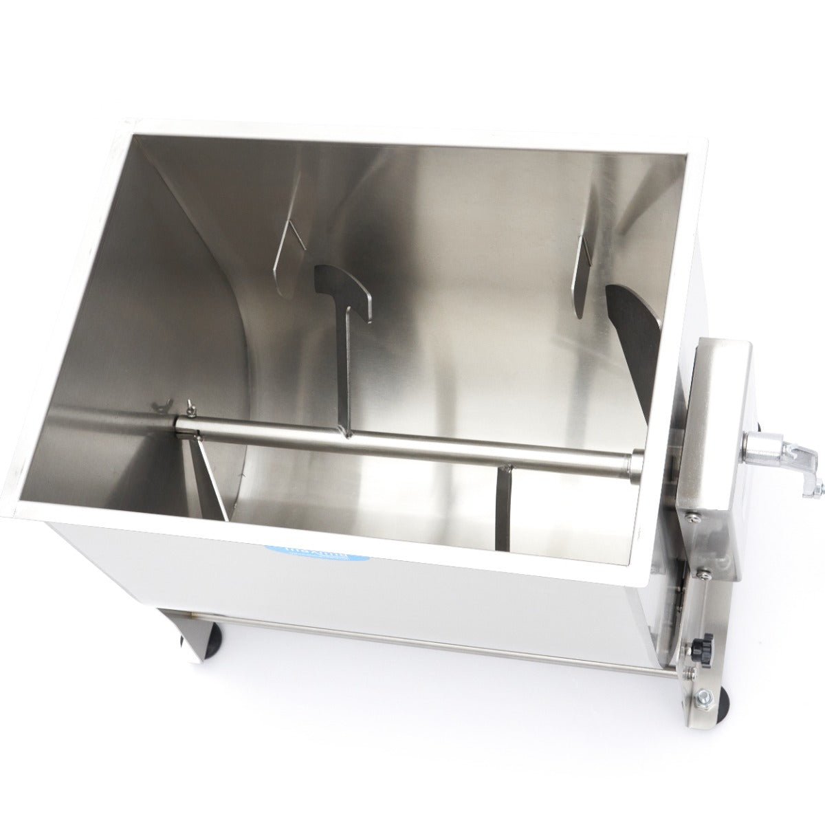 Maxima Meat Mixer 50L - 43kg Meat - Tilting Bowl - Single Axle - RVSVoordeel
