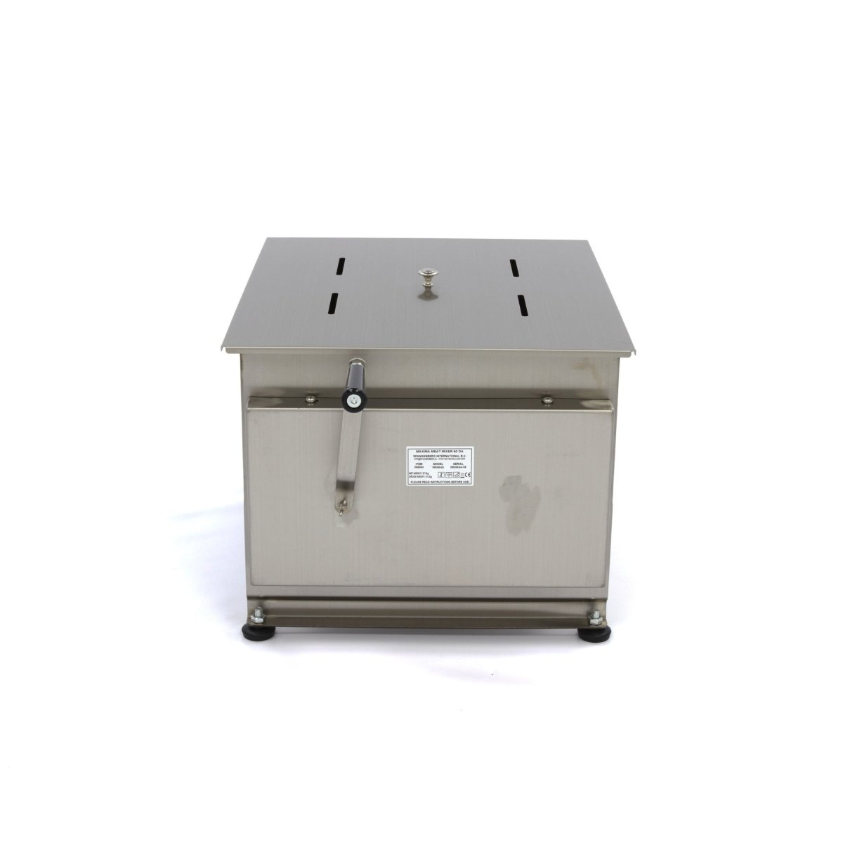 Maxima Meat Mixer 60L - 55kg Meat - Double Axle - RVSVoordeel