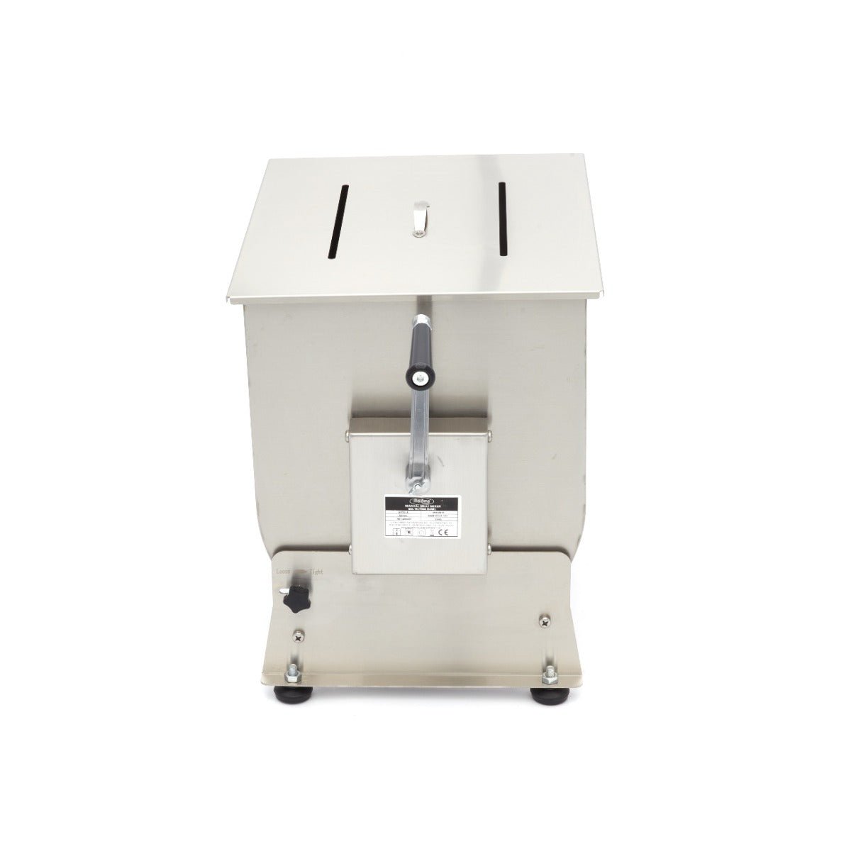 Maxima Meat Mixer 60L - 55kg Meat - Tilting Bowl - Single Axle - RVSVoordeel