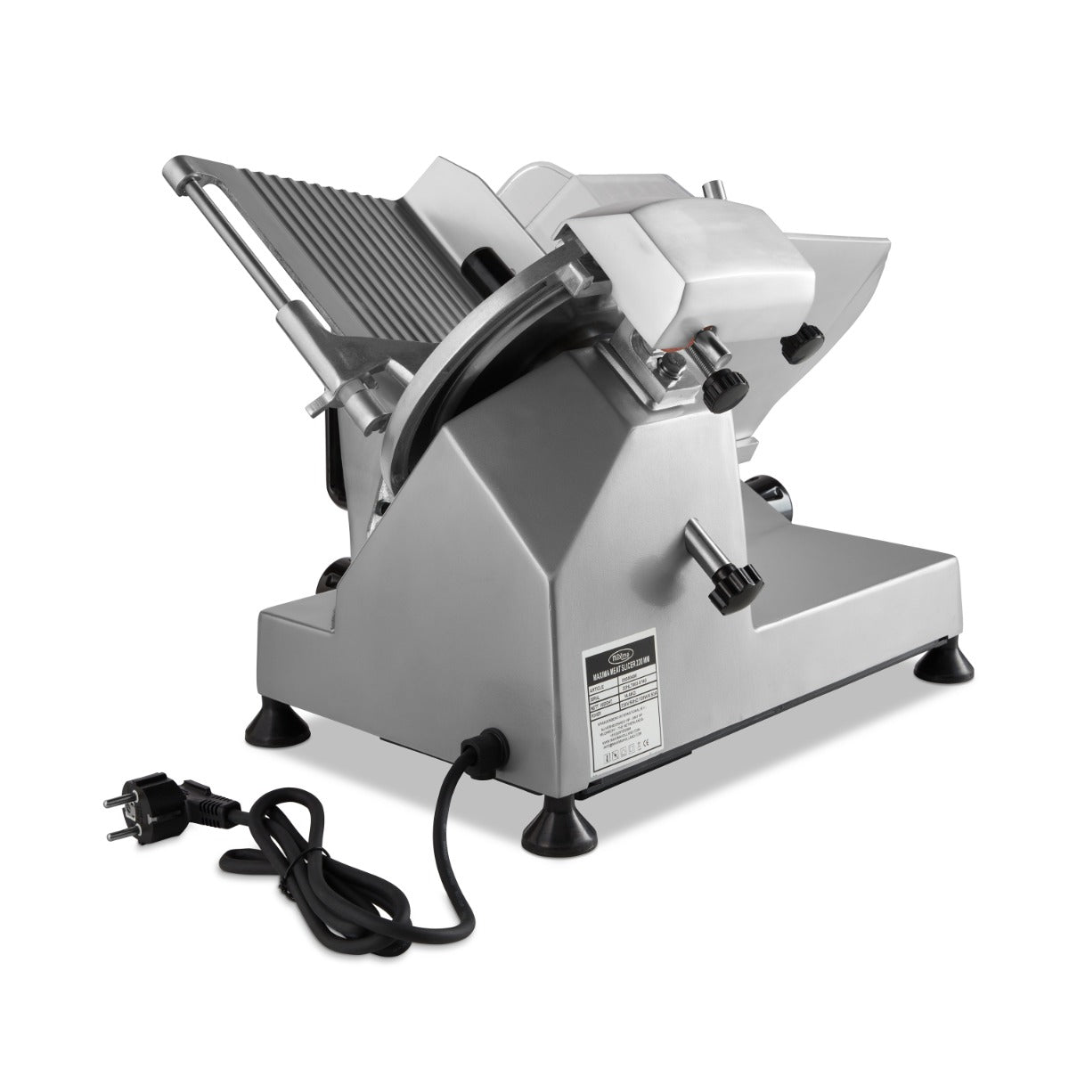 Maxima Meat Slicer Ø22cm Blade - teflon or serrated knife optional - RVSVoordeel